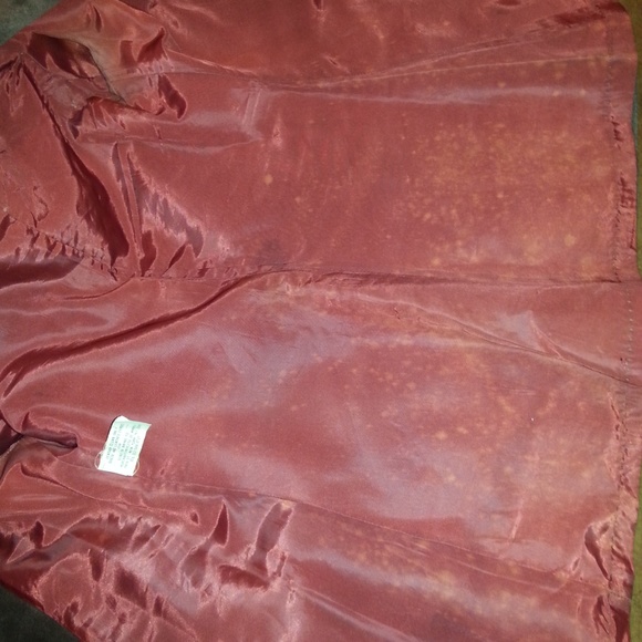 vtg Casual Corner jacket Suit 100% leather Size 7 - Picture 7 of 8